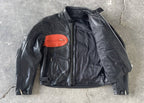 Yamaha Racing Jacket Black Streetwear Cowhide Leather Biker Jacket