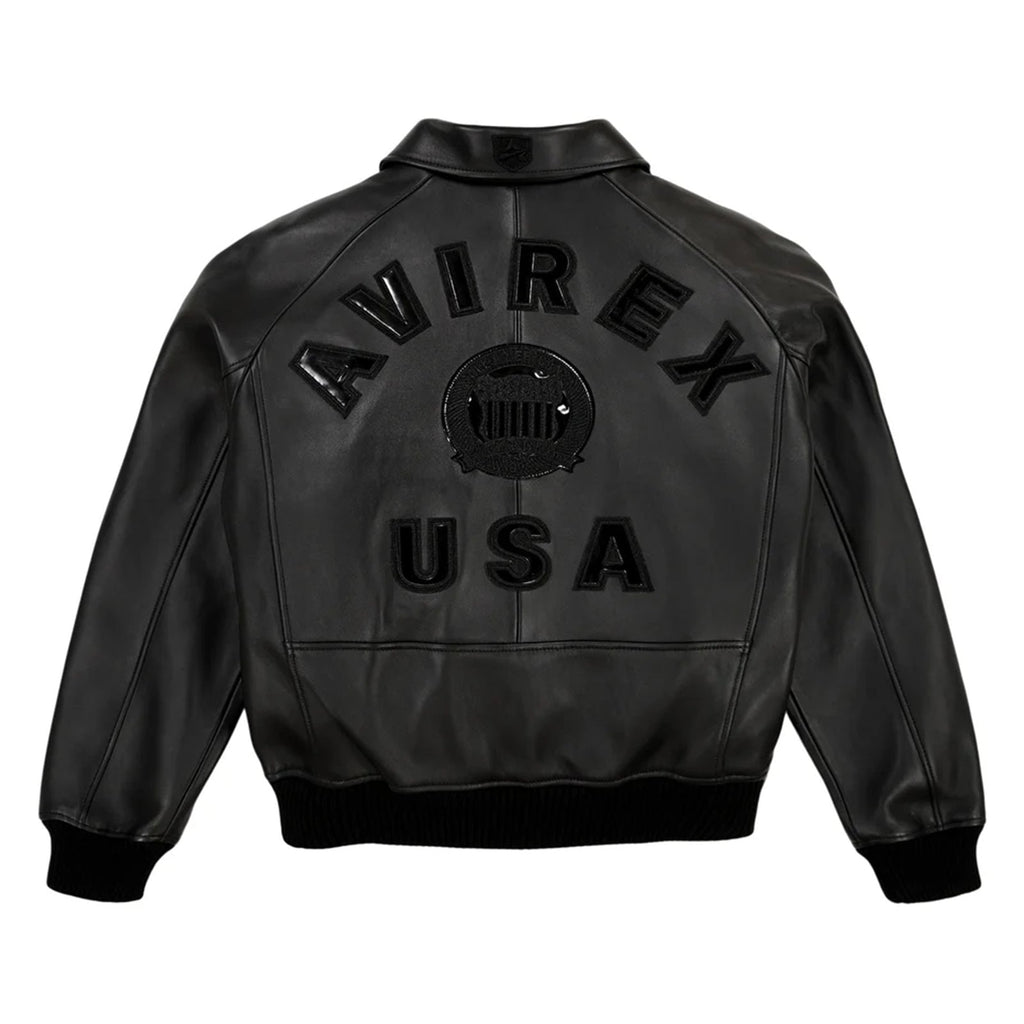 Avirex Iconic Black American Flight Leather Jacket