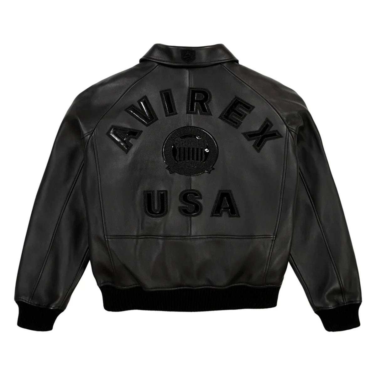 Avirex Iconic Black American Flight Leather Jacket