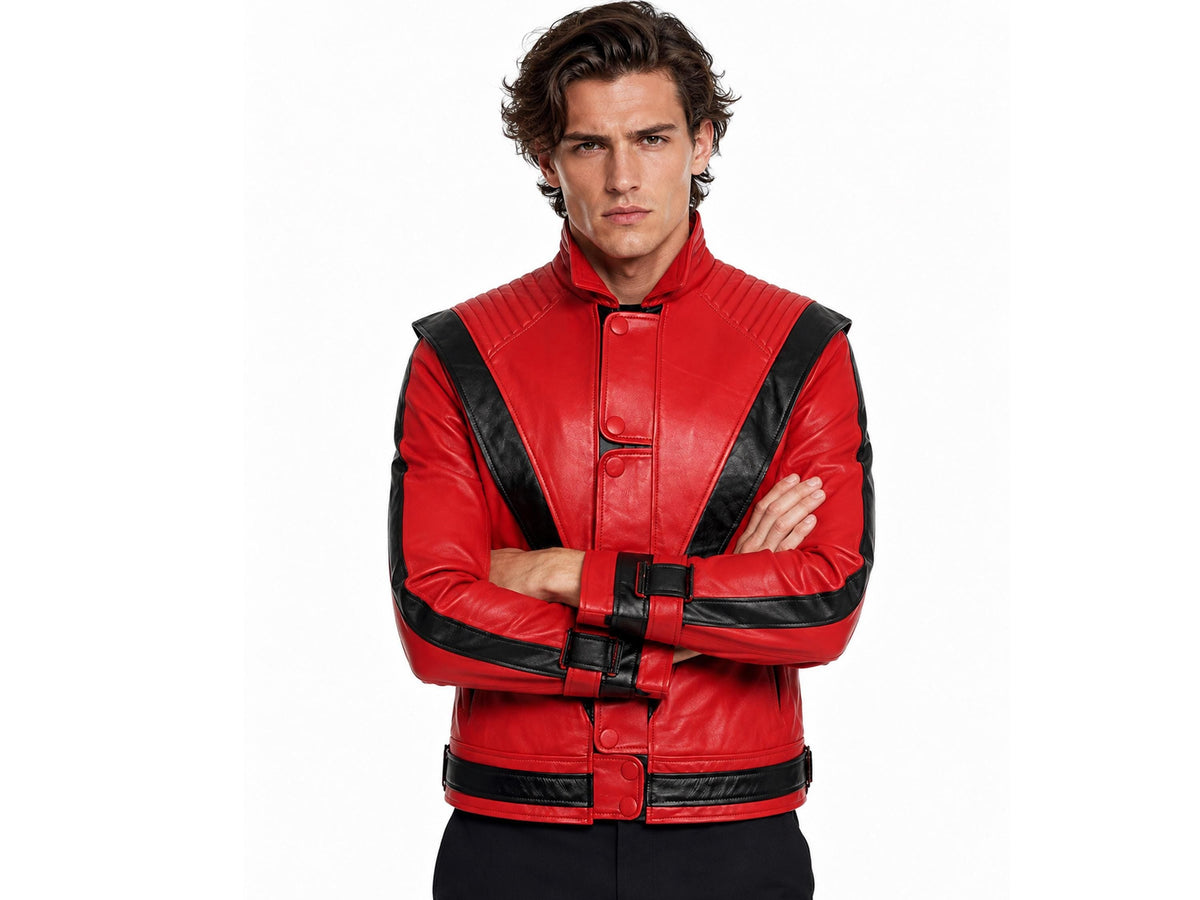Michael Jackson Red Black Thriller Jacket