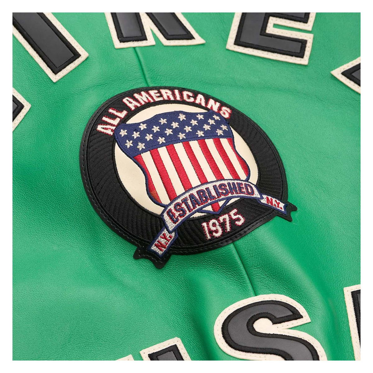 Avirex Classic Green Leather Bomber Jacket
