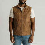 Men's Suede Casual Waistcoat Vest