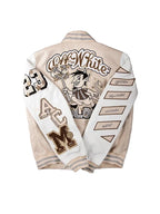 AC Milan Off White Varsity Jacket