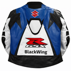 Suzuki GSX-R BlackWing Motorcycle Racing Leather Jacket