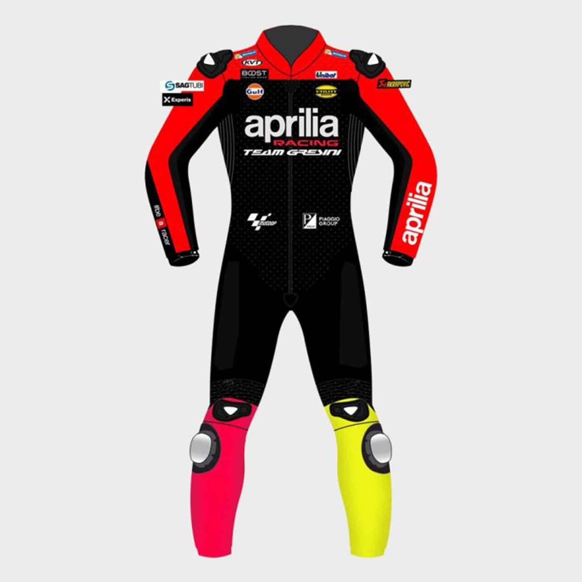 Aleix Espargaro Aprilia Motorbike Leather Suit