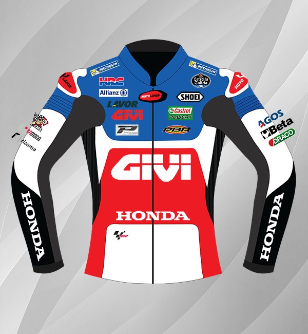 Alex Marquez Honda MotoGP Leather Riding Jacket