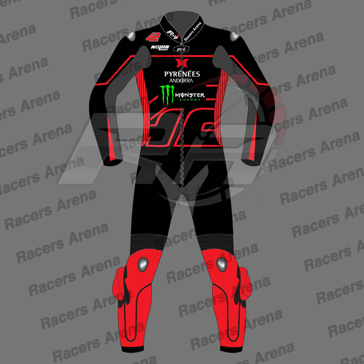 Alex Rins LCR Honda 2023 Winter Test Motorcycle Leather Racing Suit