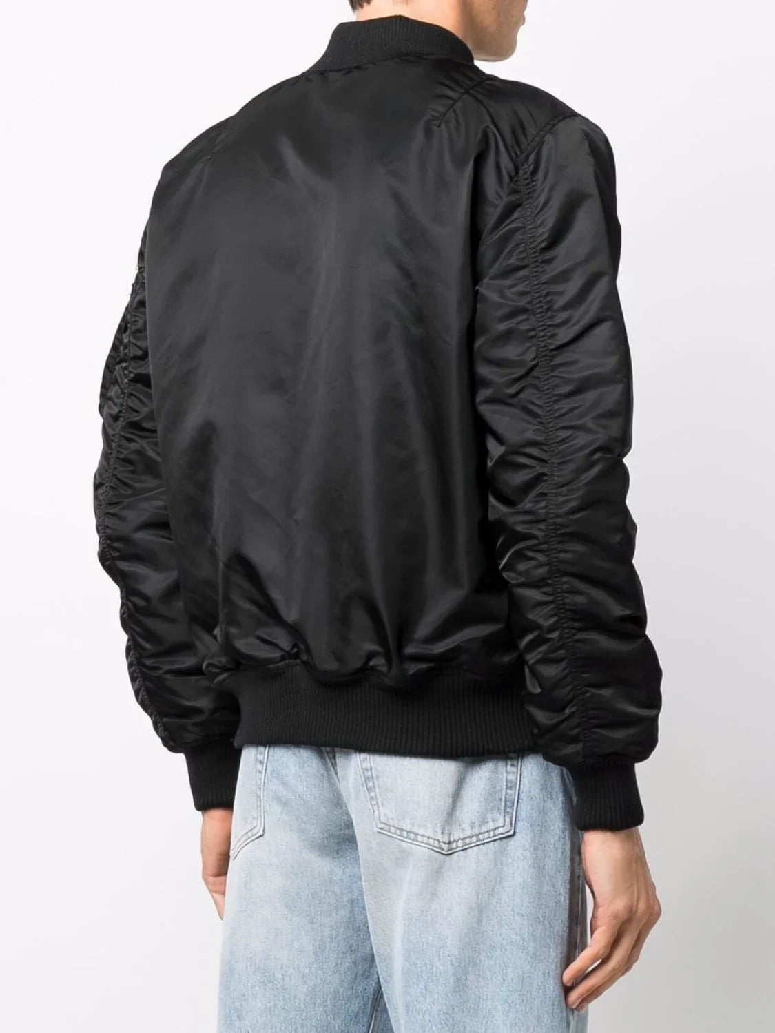 Apollo MA-1  Flight Aviator Black Bomber Jacket
