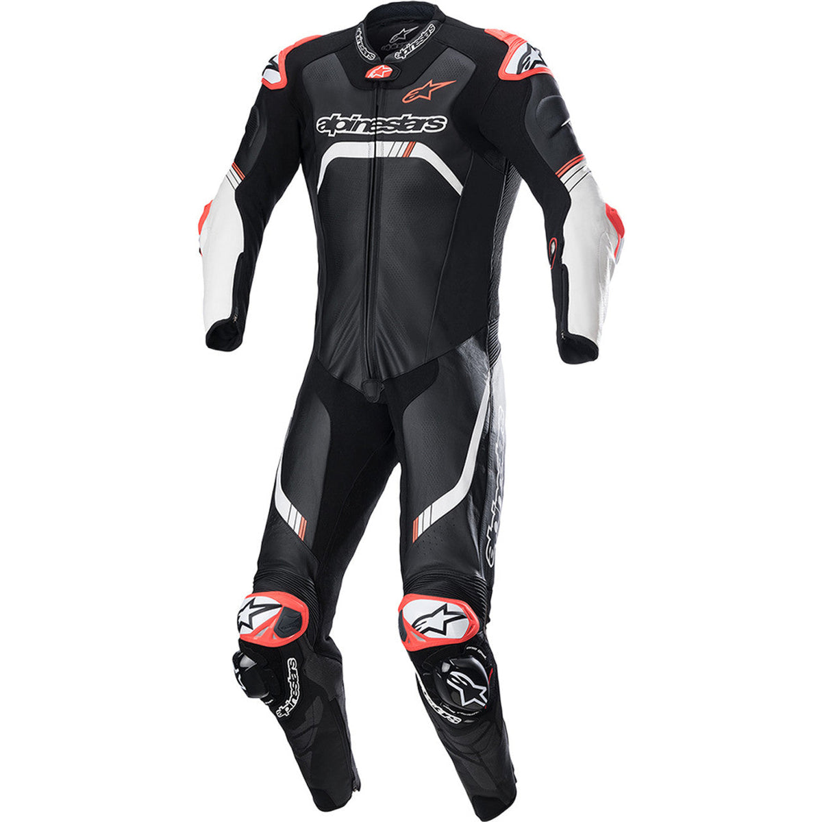 Alpinestars GP Tech V4 Motorcycle Black White Leather Racing Suit