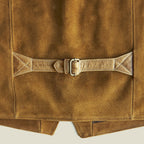 Men’s Tan Suede Ranch Vest