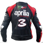 Max Biaggi Motogp Aprilia Motorcycle Leather Jacket
