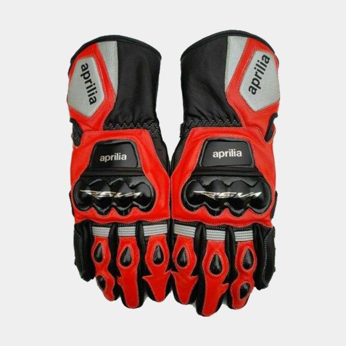 Aprilia Biker Leather Gloves