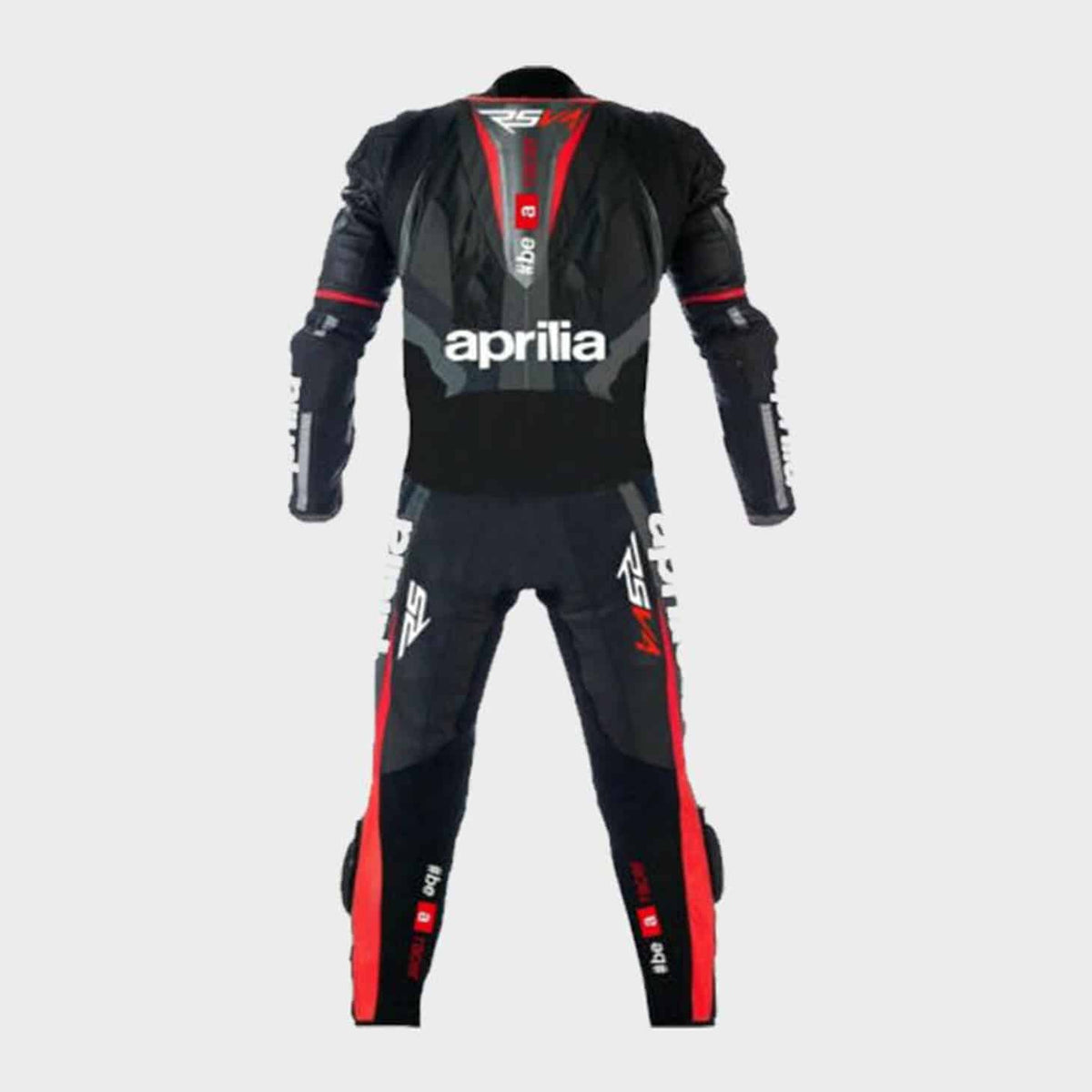 Aprilia Black v4 Leather Race Suit