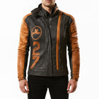 Arc Raiders Ryder Orange and Black Leather Jacket - Game Cosplay Jacket