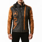 Arc Raiders Ryder Orange and Black Leather Jacket - Game Cosplay Jacket