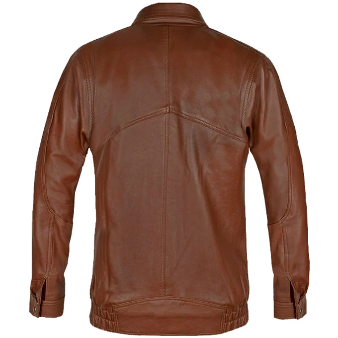 Aviator Bomber Leather Jacket