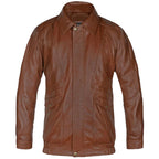 Aviator Bomber Leather Jacket