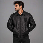 New Black Limited Edition Avirex Leather Jacket