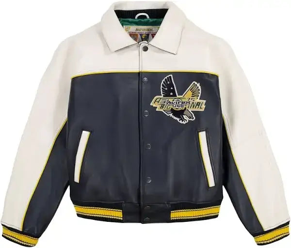 Men’s Avirex Soccer League Leather Bomber Jacket