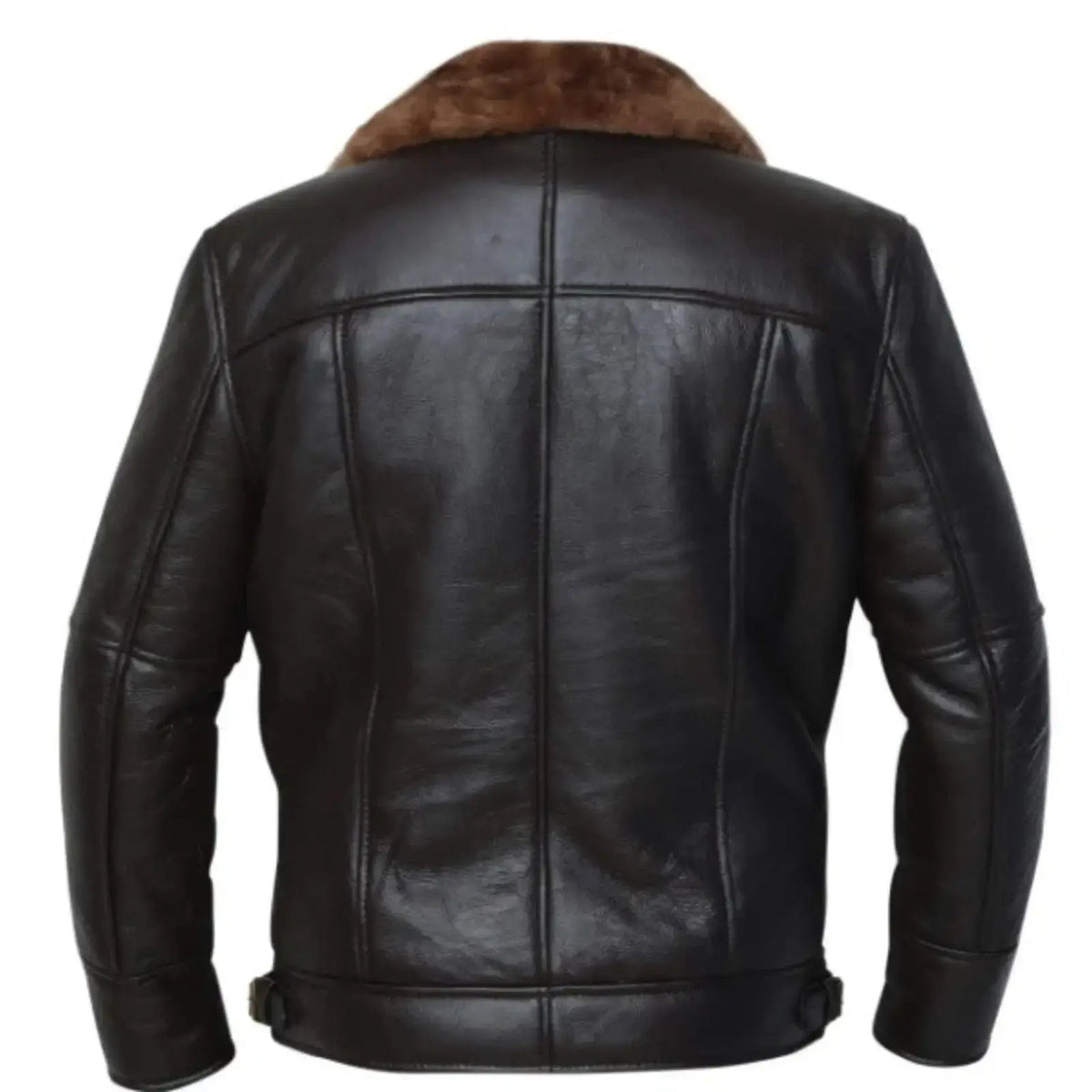 Men B3 Bomber Sheepskin Leather Jacket