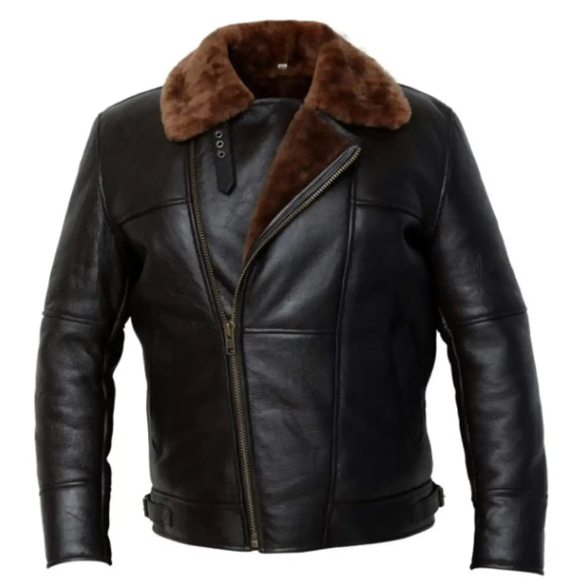 Men B3 Bomber Sheepskin Leather Jacket