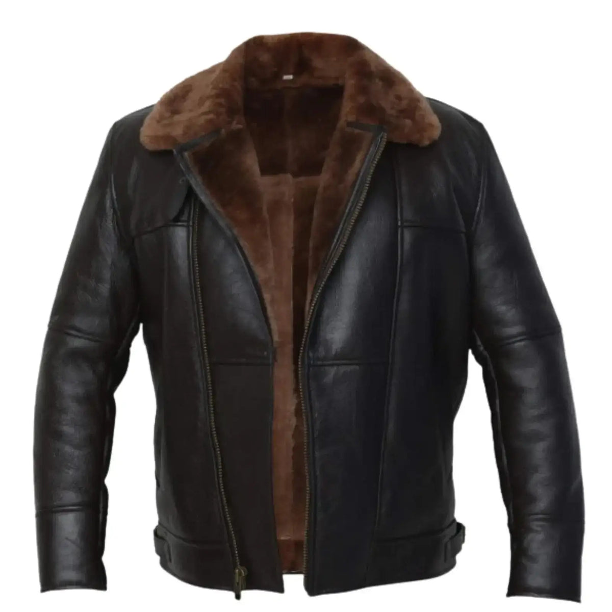 Men B3 Bomber Sheepskin Leather Jacket