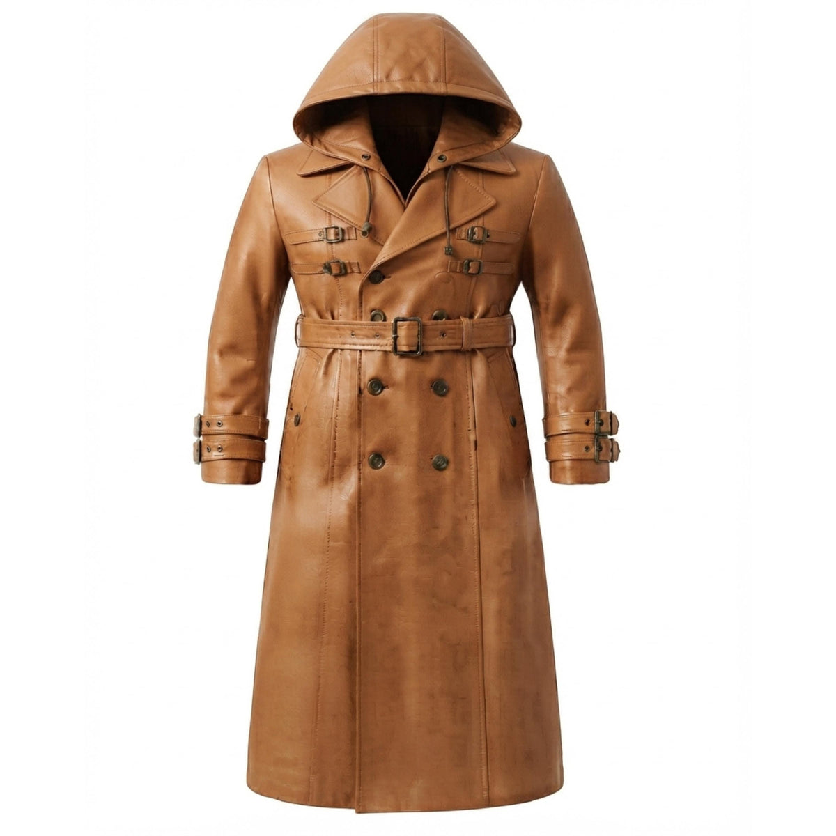Unisex Leather Halloween Costume Coat