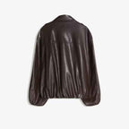 Balloon Sleeve Jacket for Women in Biker Style
