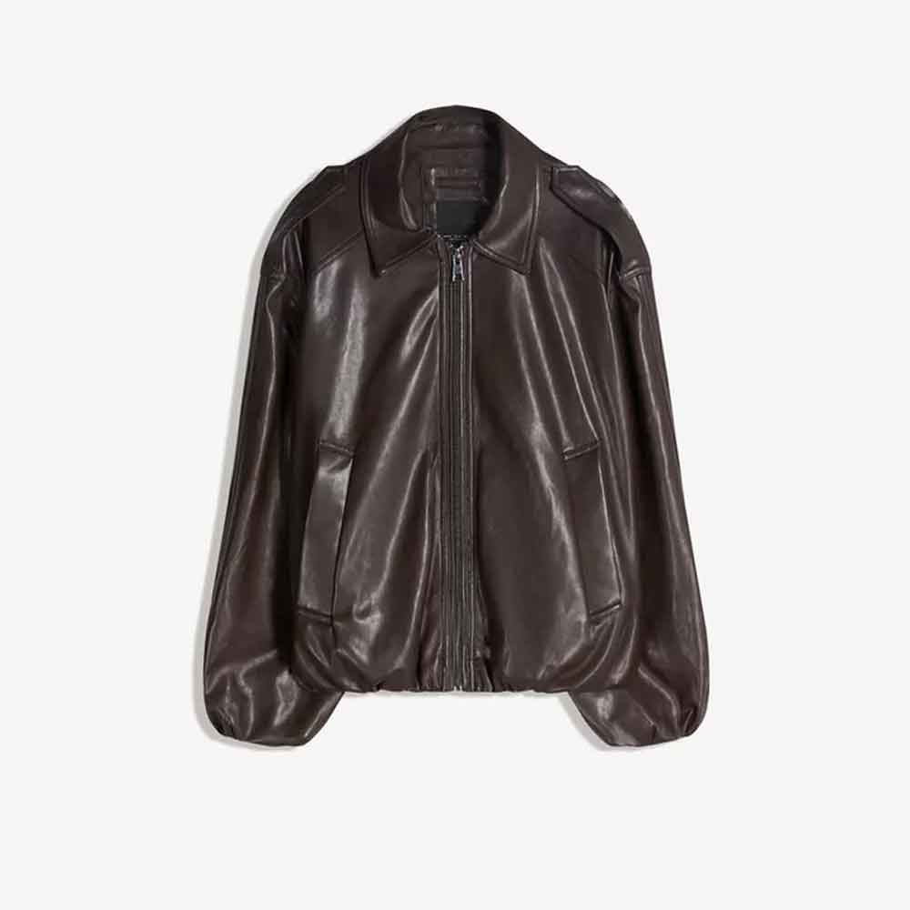 Balloon Sleeve Jacket for Women in Biker Style