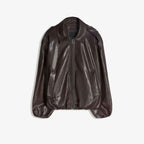Balloon Sleeve Jacket for Women in Biker Style