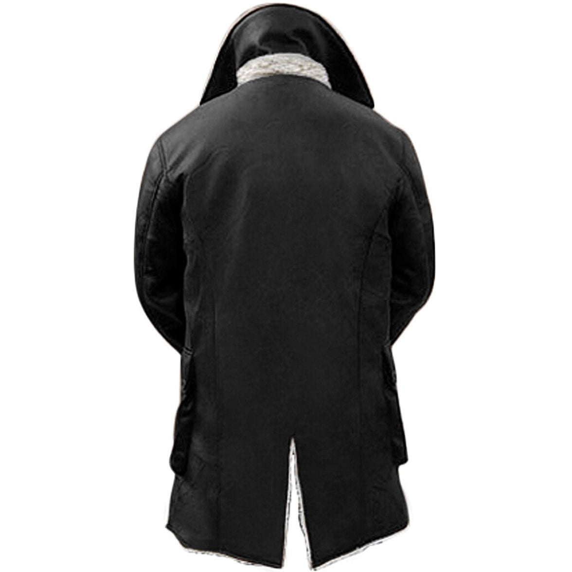 Bane Black Shearling Winter Sherpa Coat