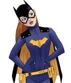 Batgirl Blue Leather Bomber Jacket