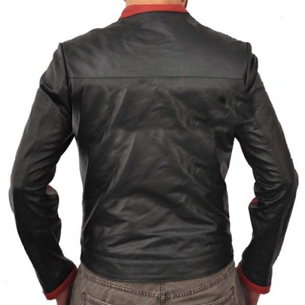 Christian Bale Movie Batman Style Leather Jacket