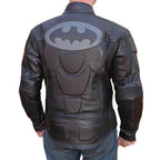 Batman Motorcycle Black Leather Racing Jacket