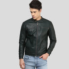Jacob Black Biker Leather Jacket