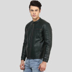 Jacob Black Biker Leather Jacket