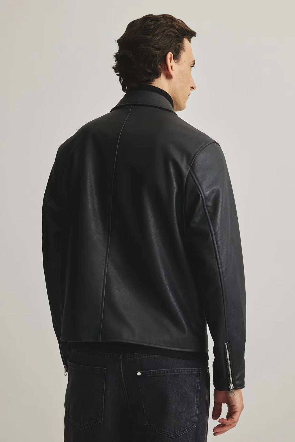 Boxy Cropped Leather Jacket for Men & Women | Premium Streetwear Biker Jacket