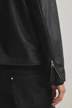 Boxy Cropped Leather Jacket for Men & Women | Premium Streetwear Biker Jacket