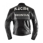 Black Honda Racing Edition - Men’s Genuine Leather Motorcycle Jacket