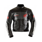 Black Honda Racing Edition - Men’s Genuine Leather Motorcycle Jacket