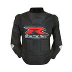 Black Suzuki Racing Motorbike Jacket – Stealth Edition GSX-R Leather Gear