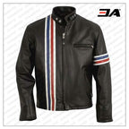 Black Real Leather Peter Fonda Easy Rider Jacket