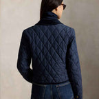 Blue Quilted Jacket for Women