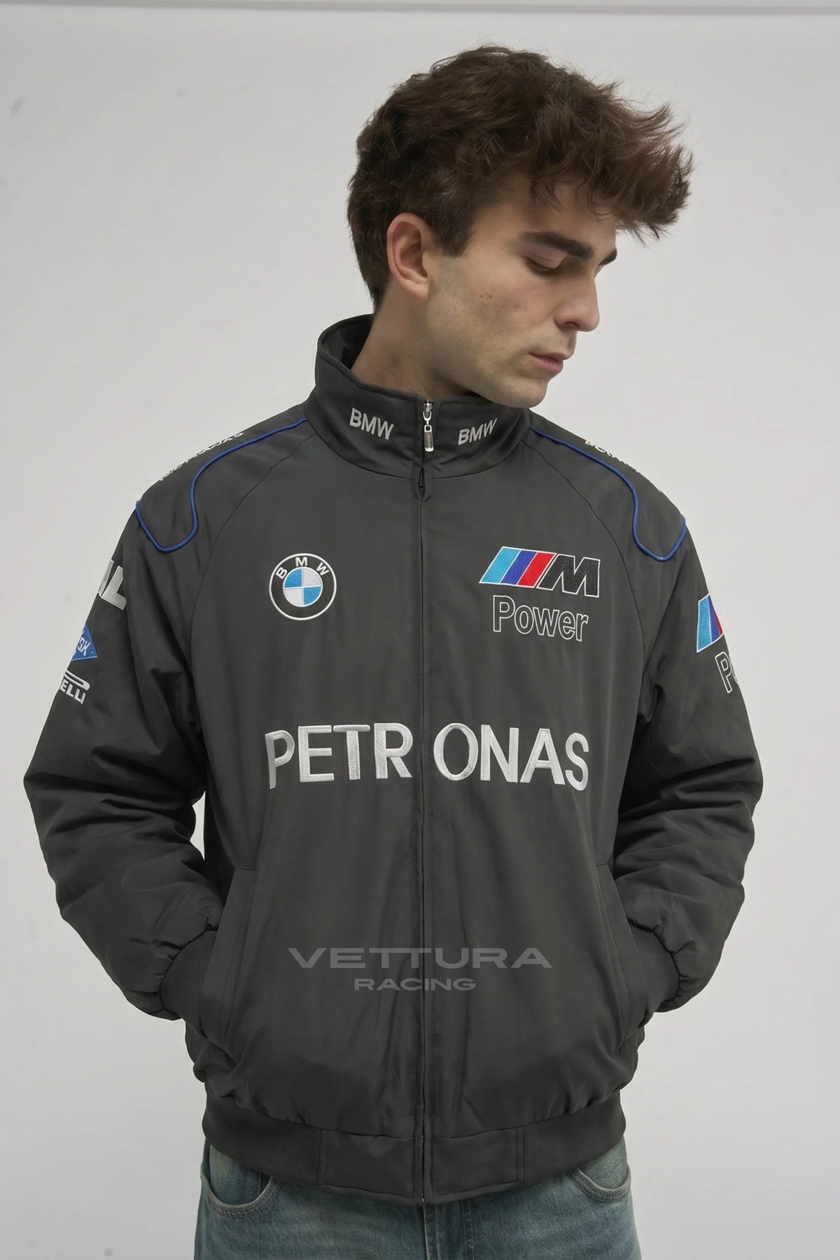 BMW F1 Vintage Racing Jacket - Black Edition