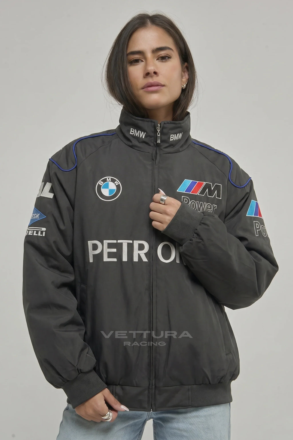BMW F1 Vintage Racing Jacket - Black Edition