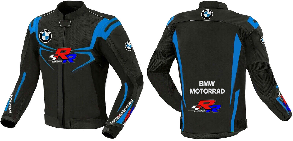 BMW MOTORRAD MOTORCYCLE BLUE LEATHER RACING JACKET