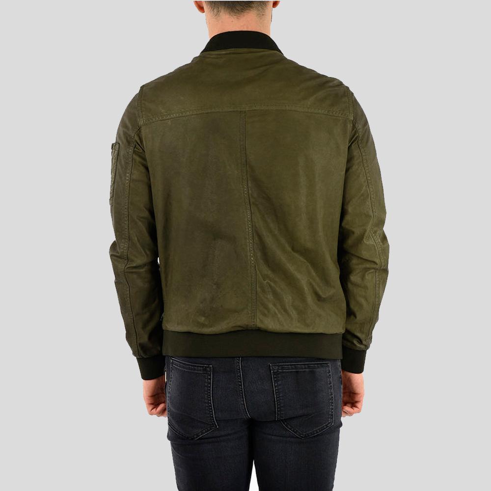 Briggs Green Suede Leather Jacket