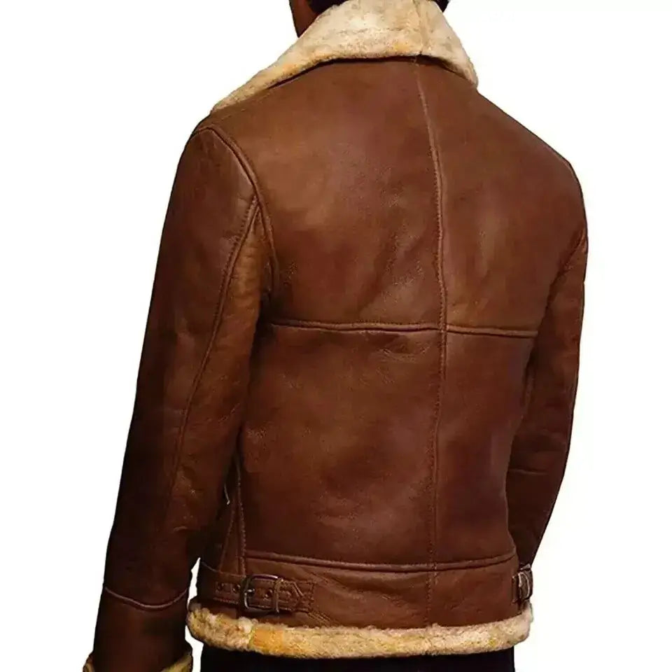 Men’s Brown B3 Bomber Leather Jacket