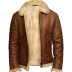 Men’s Brown B3 Bomber Leather Jacket