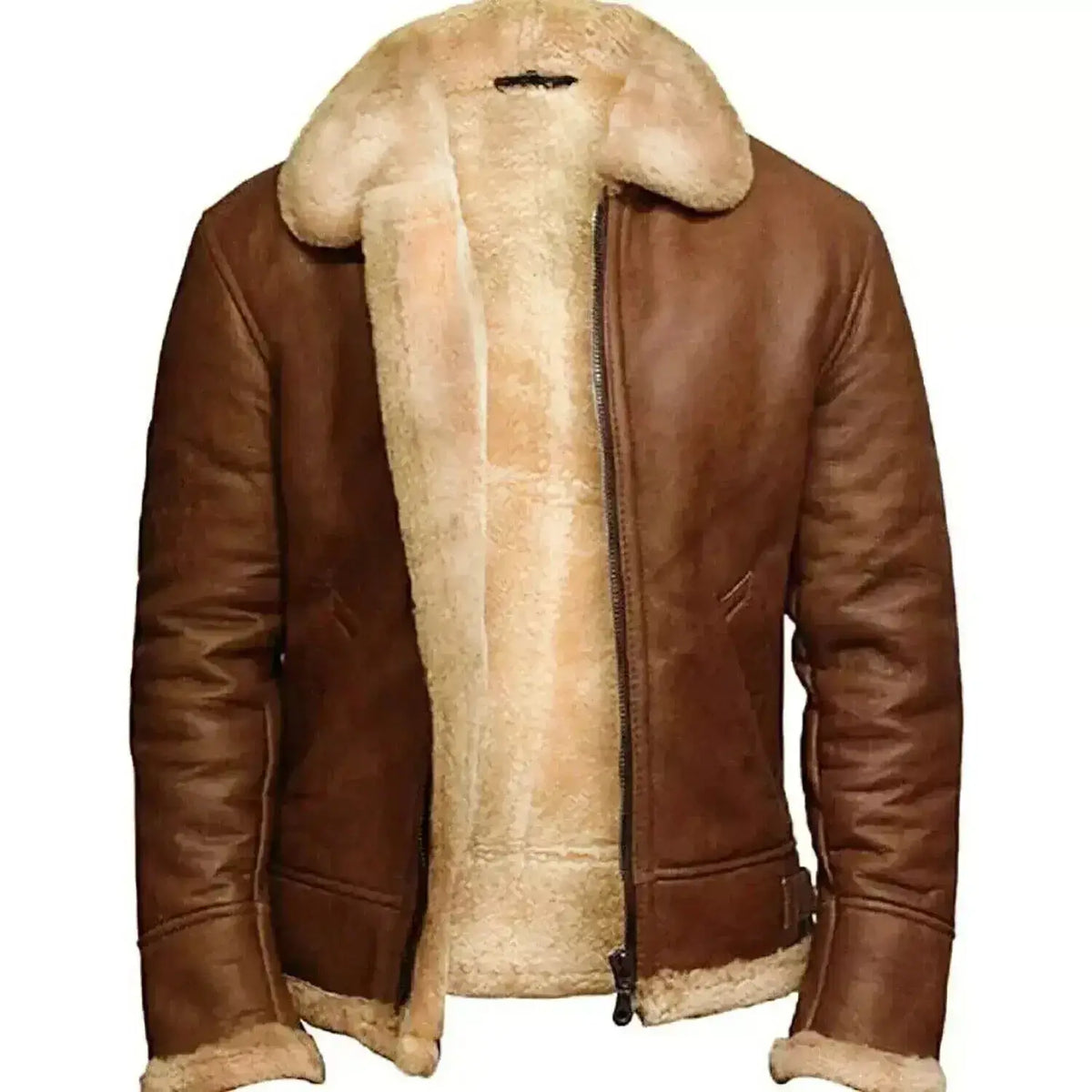 Men’s Brown B3 Bomber Leather Jacket